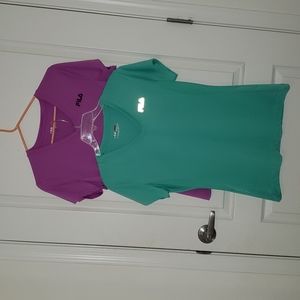 2 V neck tees